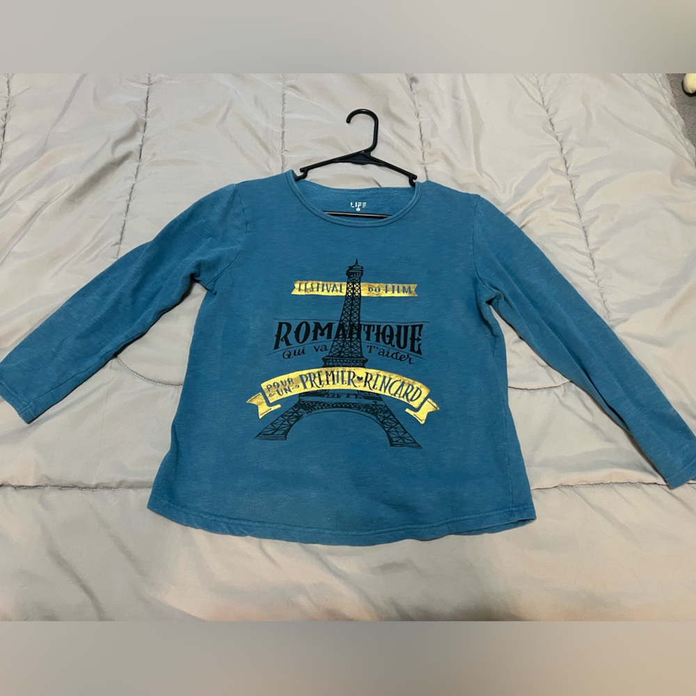 Blue Romantique top